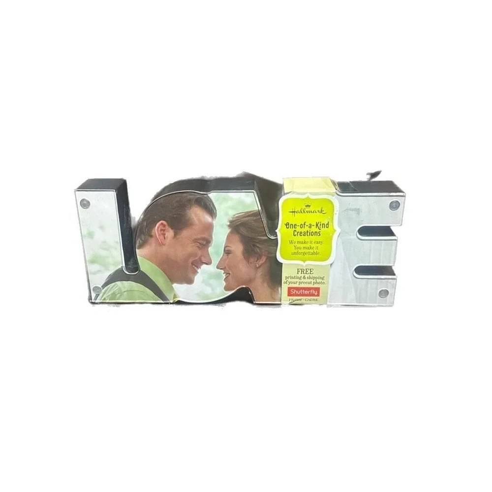NEW Hallmark One-of-a-Kind Creations Shutterfly Love Block Photo Frame